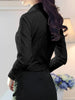 Spring Autumn black white shirt women's Korean version slim fit long sleeved workwear shirt professional dress formal top