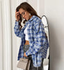 Blouse Women's Shirts Spring Autumn Plaid Long Sleeve Shirt Loose Tops Casual Coat Женский Топ Blusas Mujer Рубашка Женская