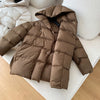 Winter Women's Down Jackets Ultra Light Warm Cusual Coat Female Puffer Jacket With Belt Plus Size Hooded Short Parka
