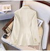 Blazer Women Spring Casual Long Sleeve Outerwears Slim Black Double Blazers Feminino Jackets Streewear
