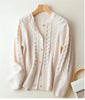 Autumn Knitted Cardigan Women's Jacket Long Sleeve Korean Loose Round Neck Cardigan Sweater Jackets Women Casual Knit Top