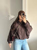 Women Suede Textured Jacket Long Sleeve Lapel Collar Loose Coats Casual Female Outerwear Chic Tops
