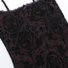 Vintage Elegant Goth Dress Women Sexy Streetwear Fairy Grunge Aesthetic Cross Pattern Spaghetti Strap Party Dress Female