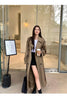 Vintage Elegant Women Long Trench Casual England Long Sleeve Belt Coat Jacket Fall Winter Lady Sweet Retro Harajuku Pockets Tops