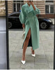 Winter Coat For Women Solid Loose Lapel Double Breasted Trench Vintage Long Sleeve Jackets Warm Thick Woman Coats