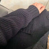 Loose Cardigan Women Long Sleeve V-neck Knitted Black Slouchy All-match Female Autumn Winter Coats Korean Chic Baggy Tops MLQ9