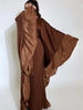 Eid Muslim Abaya Women Dress Satin Bat Sleeve Vestidos Largos Party Dresses Arab Long Robe Morocco Dubai Kaftan Silky Jalabiya