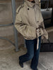 Casual Double Breasted Short Trench Coats Women Solid Stand Collar Lace Up Versatile Jacket Spring Daily Lady Outerwear