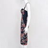 Sexy Vintage Quality Flower Print Gauze Bandage Evening Dress Women Party Bustier Elegant Ladies Vestido Knitted Dresses