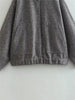 Woman Loose Gray Warm Baseball Jacket Autumn Casual Oversized Bomber Jacket Girls Vintage Thick Warm Outwear