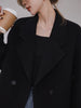100% Pure Wool Short Coat Women Woolen Jacket Cropped Warm Relaxed Fit Chic Office Commuter Winter Outerwear