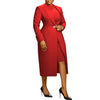 Women's Set Full Sleeve Long Blazer Coat+ Long Dress Suit Winter Streetwear Two 2 Piece Set Africa OL Work Outfits