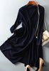 Autumn Winter Sweater Womens Dresses V-neck Wrap Up Dress for Women Woman Clothing Korean Version Loose Elegant Knitted Skirt