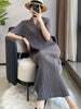 Pleated Long Sleeve V-neck Dress Women Spring Korean Designer Casual Black Dresses Elegant Aesthetic Clothes