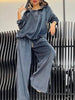 Solid Color Velvet Pants Sets Women Hoodie Pullover High Waist Drawstring Trousers Two Piece Set Female Autumn Winter