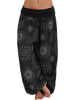 Women's Pants Floral Printed Patchwork Pleaded Harem Pants Bohemian Female High Waist Wide Leg Trousers Casual Ladies Streetwear