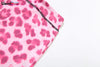 Leopard Contrast Letter Print 2 Piece Set Women Hooded Full Sleeve Crop Jacket+Skinny Stretch Flare Pants Suits