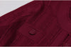 Three Colors High-quality Elastic Knitted Fabric Hollowed Out Single Breasted Round Neck Long Sleeved Slim Fit Women Dress