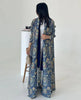Pleated Print Foldable Collar Women's Long Sleeve Trench Coat Winter Original Design Cardigan Coat