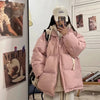 Winter Short Jacket Woman Parkas Thick Warm Spliced Hooded Parka Oversized Korean Loose Cotton Padded Outerwear