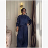 Women Frog Button Satin Jacket Lattern Pants Set Stand Collar Long Sleeve Top Wide Leg Pant Loose Fit Suit Summer Casual Outfits
