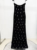 High Street Vestido Women's Beaded Wrapped Chest Long Maxi Dress +Short Jacket