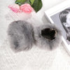 1Pair Faux Fur Wrist Cuffs For Wool Coat Jackets Women's Arm Warmers Elastic Furry Wristbands Sleeves Cuffs Winter Wrist Cuff