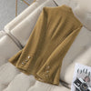 Women Blazer Ladies Red Khaki Black Long Sleeve Blazer Female Casual Business Jacket Autumn Velvet Suit Female Outerwear