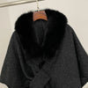 Spring Lanket Scarf Female Real Fur Coat Women Cloak Poncho Winter Warm Shawl Designer Thickening BPashmina Cape Stole Fur Coats