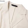 Women Autumn OL Work Dress Elegant Lapel Long Sleeve Office Dresses Solid Belted Robe Stylish A Line Party Vestidos