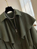 Cloak Shawl Casual Short Coat Women's Spring Autumn Korean Loose Long-Sleeved Windbreaker Female Outwear Tops