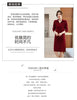 Autumn Women's Lapel Knee Length Sweater Dress Loose Temperament Solid Color Straight Knit Bottom Skirt