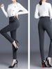 Fleece Pencil Pant Women's Pants Leggings High Waist Elegance Korean Style Solid Skinny Slim Warm Stretch Office Lady Trousers