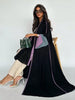 Middle Eastern Loose Abaya Muslim Full Sleeve Open Front Abayas Elegant Kaftans Women Jilbabs Arabian Islamic Maxi Dresses