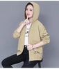 Women'S Clothes Spring Autumn Jacket Top Women Windbreaker Korean Loose Casual Hooded Jacket Ladies All-Match Coat