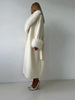 Lace-Up Long Overcoat Women's Coat Office Lady Elegant Woolen Furry Patchwork Long Sleeve Coats Loose Cardigan Jackets
