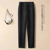 Woolen Herringbone Harem Pencil Elastic High Waist Korean Women's Pants Casual Office Lady Trousers Suit Pants For Women