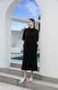 SS26 Women Terry Dress Collar Dress Cotton Stretch Sleeve Length Can Cover Elbows