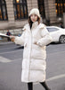 Down Cotton Jacket Women's Winter Clothing Korean Loose Cotton-Padded Coat Casual Long Overcoat Thick Warm Hooded Parka