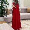Sexy Asymmetric Hollow Out Party Dress Women Ribbon Long Sleeve Evening Dress Elegant Long Sleeve Full Length Gala Dress