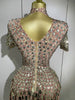 Shiny Shell Sequins Bodysuit Dress Women Sexy Nightclub Dance Performance Clothing Birthday Party Dresses