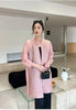 Spring Pleated Single Breasted Cardigan Coat For Women Casual Elastic Loose Mid-Length Coat 2DB5482