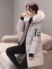 Zipper Pockets Design Plus Size Jacket Women Winter Collar Hooded Parka Clothing Elegant Slim Warm Thick Female Coat