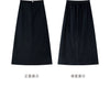 Women's Vintage Elegant Denim Skirt Set Long Sleeve Lapel Denim Jacket Split A-line Skirt Office Lady Denim Suits M8307