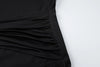 Elegant Vintage Dress Women Fall Flared Full Sleeve Metal Buckle Pleats Solid Casual Simple Skinny Long Bodycon