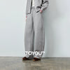 Women's Lazy Academy Soft American Curved Leg Trousers Autumn Paneled Design Pear Figure Shaping Pants