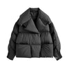 Lagabogy Winter Puffer Jacket Women Short 90% White Duck Down Coat Female Streetwear Warm Parkas Removable Sleeves Outwear