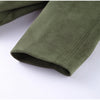 Autumn Women's Green Suede Short Jacket Loose Lapel Zipper Long Sleeve Bomber Coat Female Lady High Street Outwears