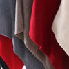 Cozy Solid Color Turtleneck Poncho Soft Loose Fit Cashmere Pullover Thin Warm Bat Sleeve Pullover for Women