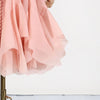 Women's Irregular Pleated Patchwork Long Flare Sleeve Waist Cinching Midi Dresses Female Clothing